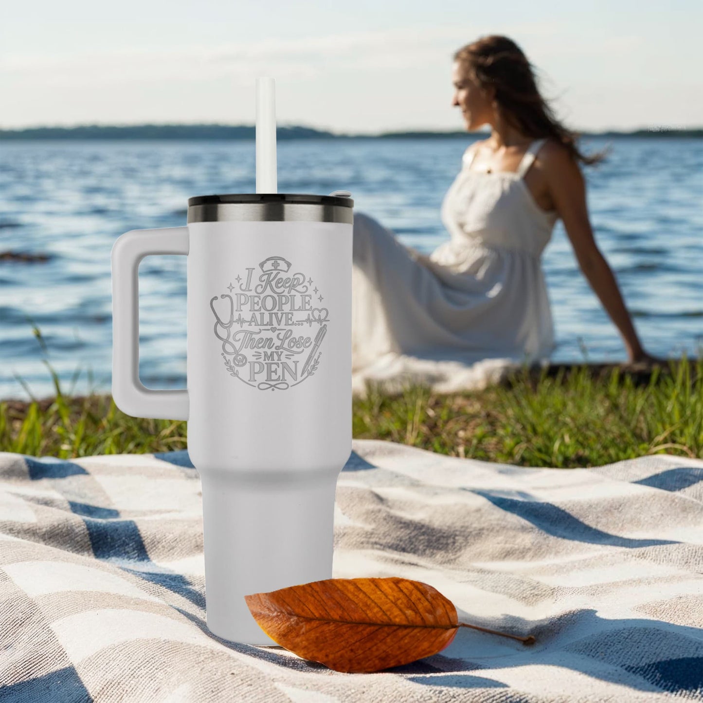 Luxury Nurse Appreciation Tumbler – 40oz Insulated Nurse Gift