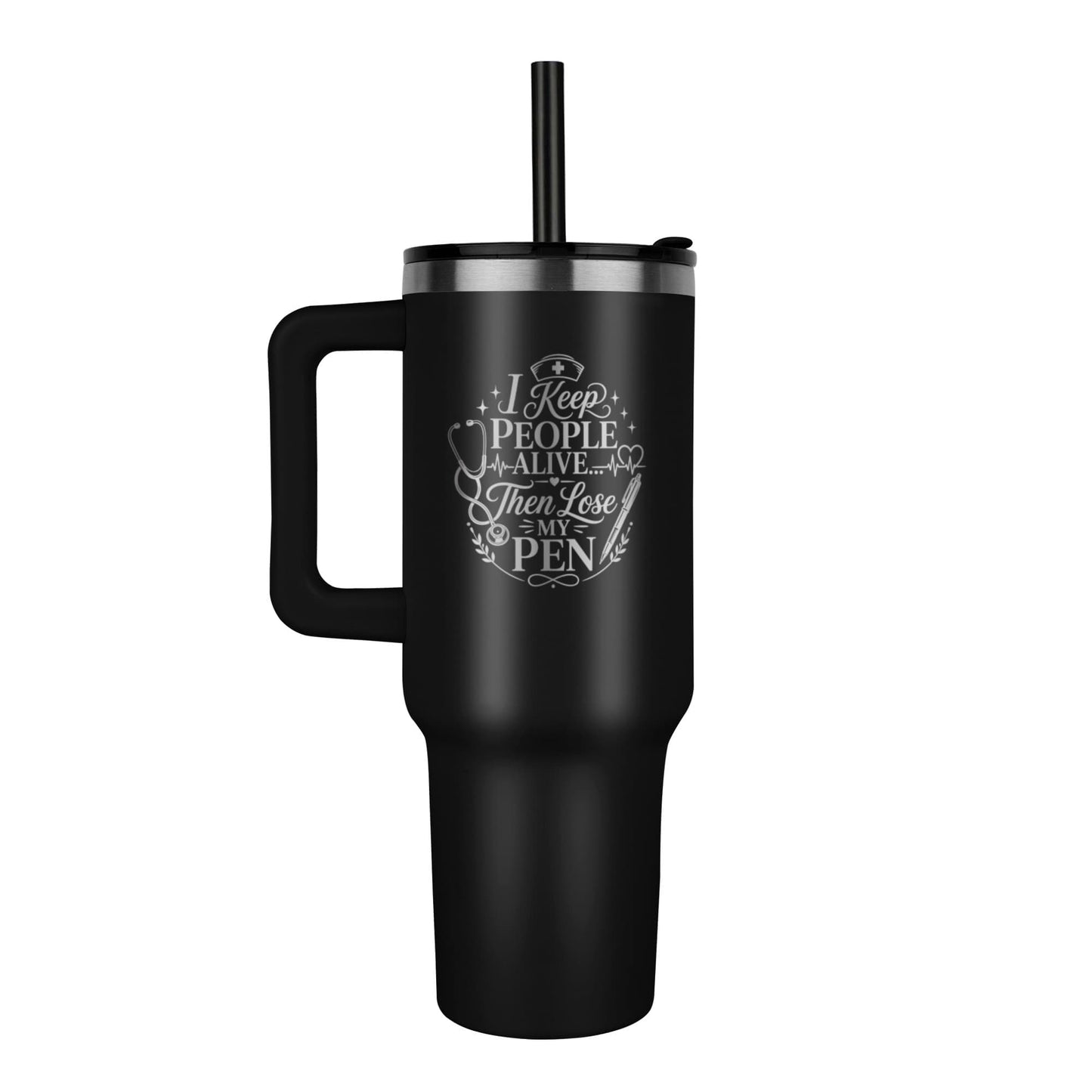 Luxury Nurse Appreciation Tumbler – 40oz Insulated Nurse Gift