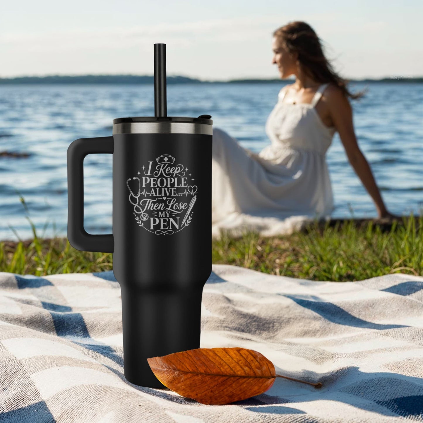 Luxury Nurse Appreciation Tumbler – 40oz Insulated Nurse Gift