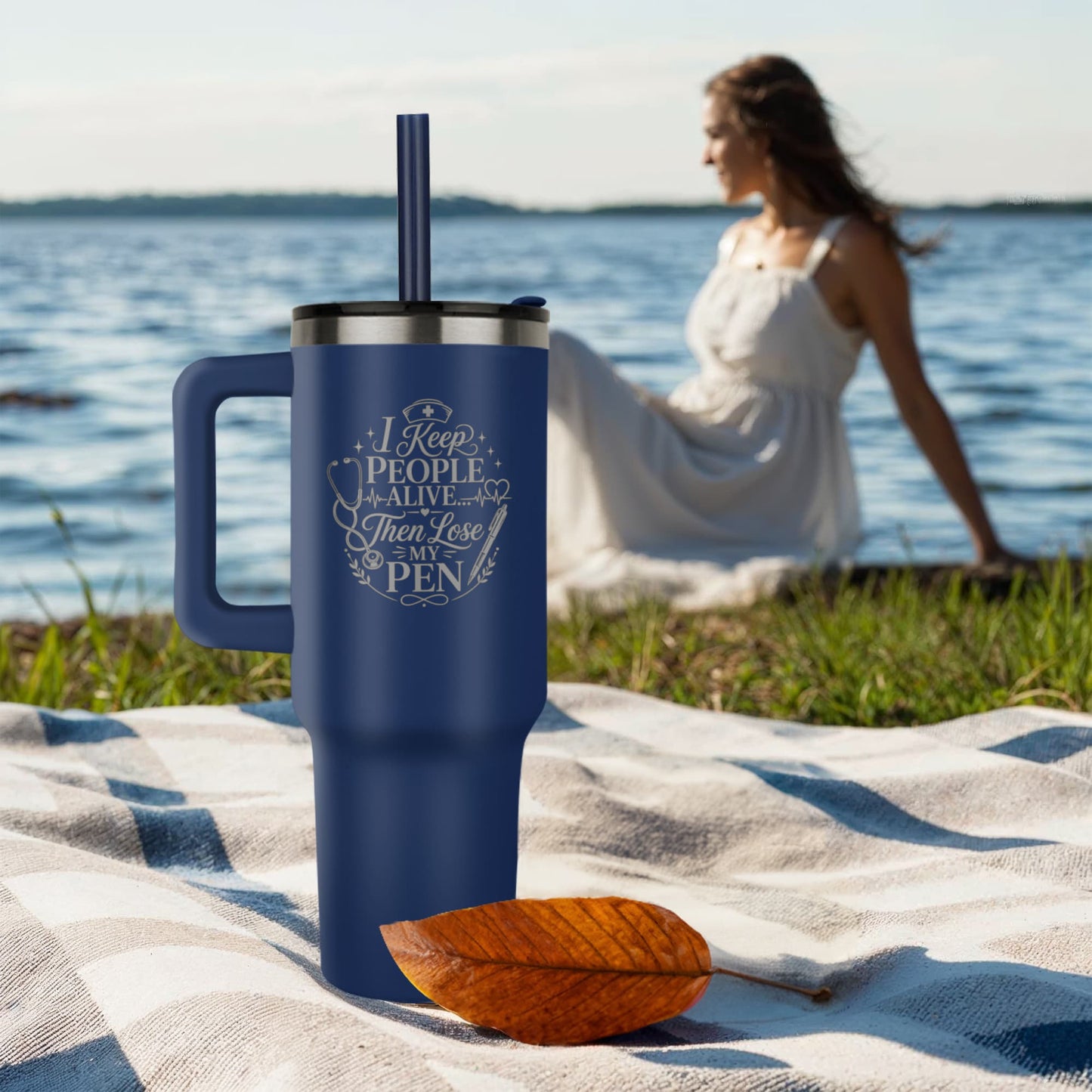 Luxury Nurse Appreciation Tumbler – 40oz Insulated Nurse Gift