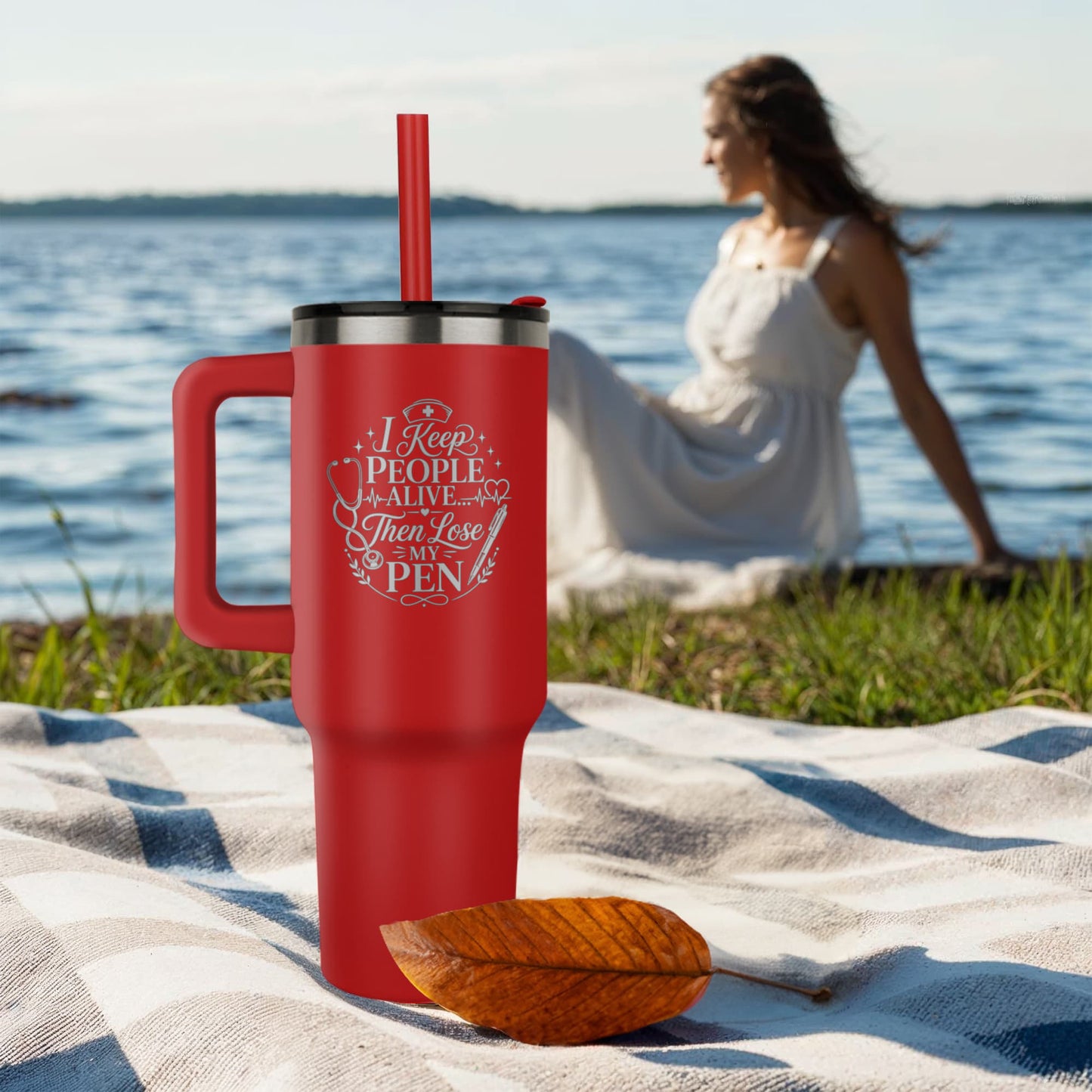 Luxury Nurse Appreciation Tumbler – 40oz Insulated Nurse Gift