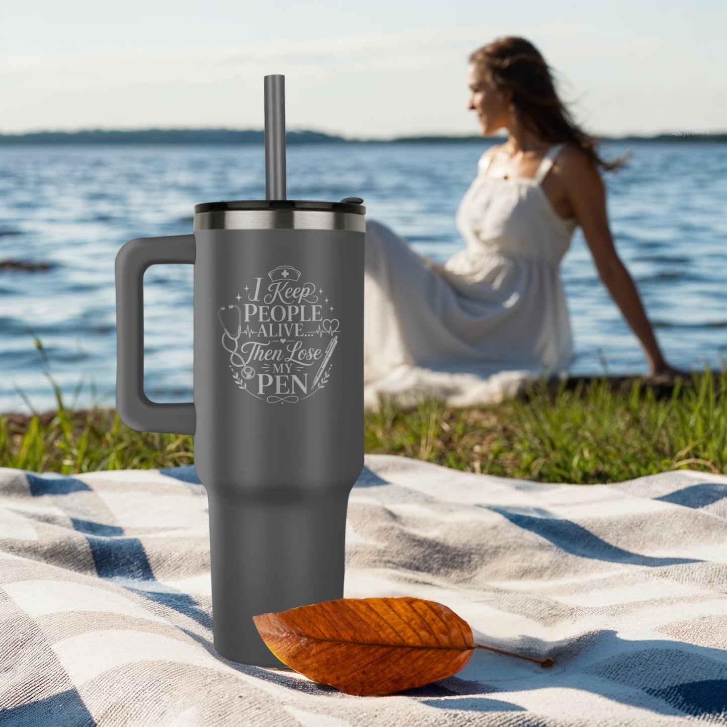 Luxury Nurse Appreciation Tumbler – 40oz Insulated Nurse Gift
