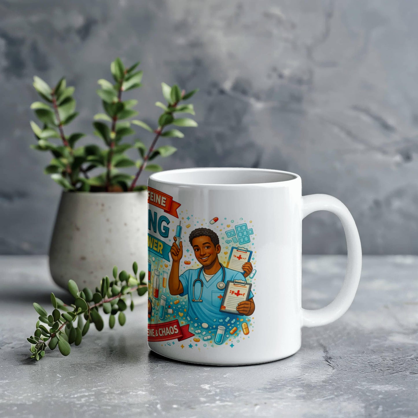 Nurse Superpower Mug – Funny Nurse Coffee Mug for White Ceramic