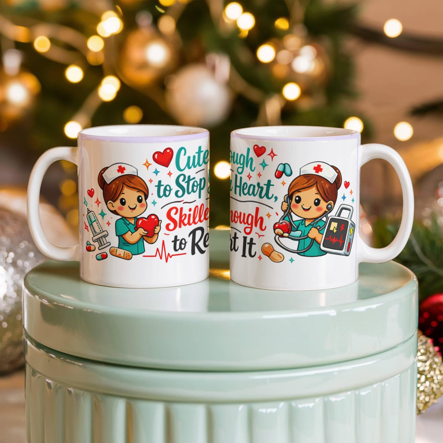 Cute Funny Nurse Mug for Her – Nurse Fuel Design
