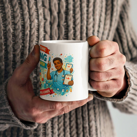 Nurse Superpower Mug – Funny Nurse Coffee Mug for White Ceramic