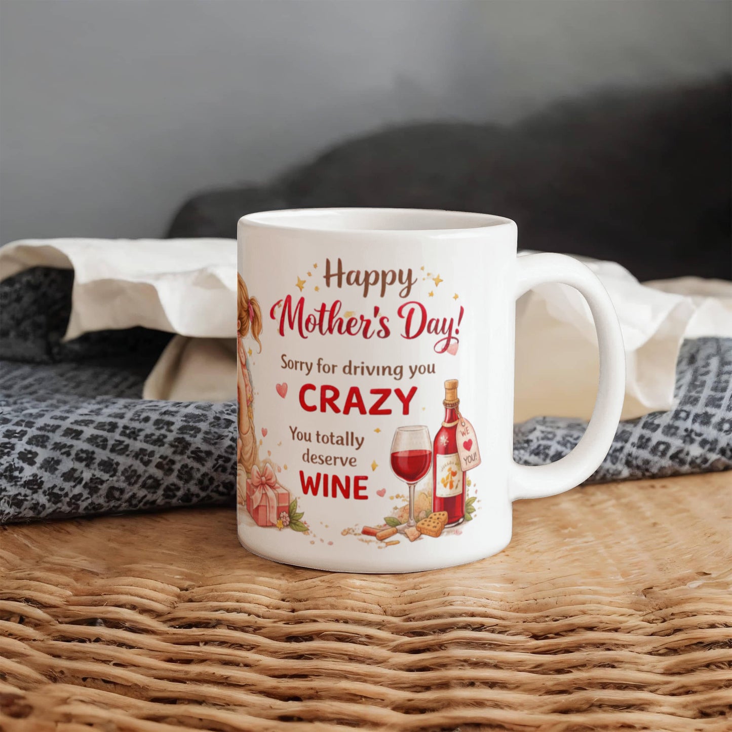 Mother's Day Mug " Sorry For Driving You Crazy" Mothers Day Gift Mug
