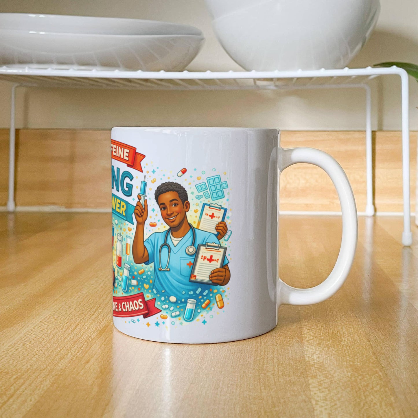 Nurse Superpower Mug – Funny Nurse Coffee Mug for White Ceramic