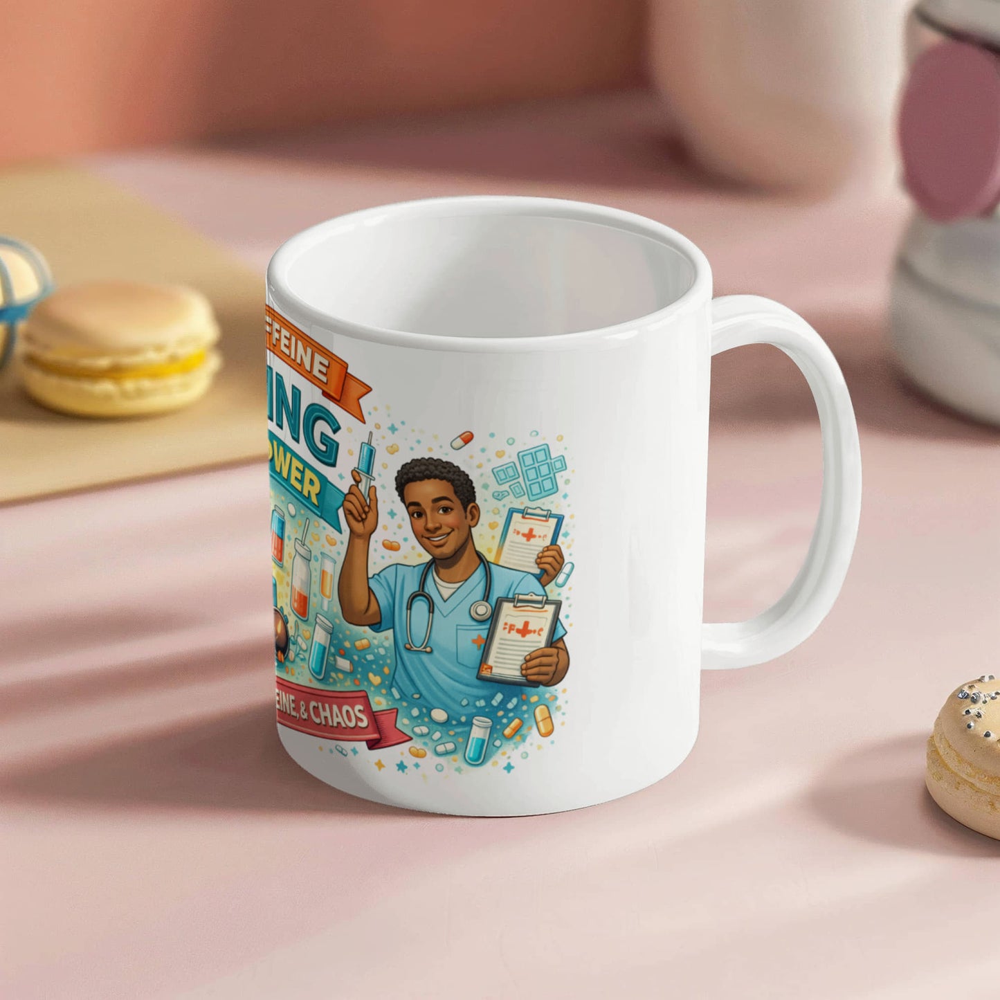 Nurse Superpower Mug – Funny Nurse Coffee Mug for White Ceramic