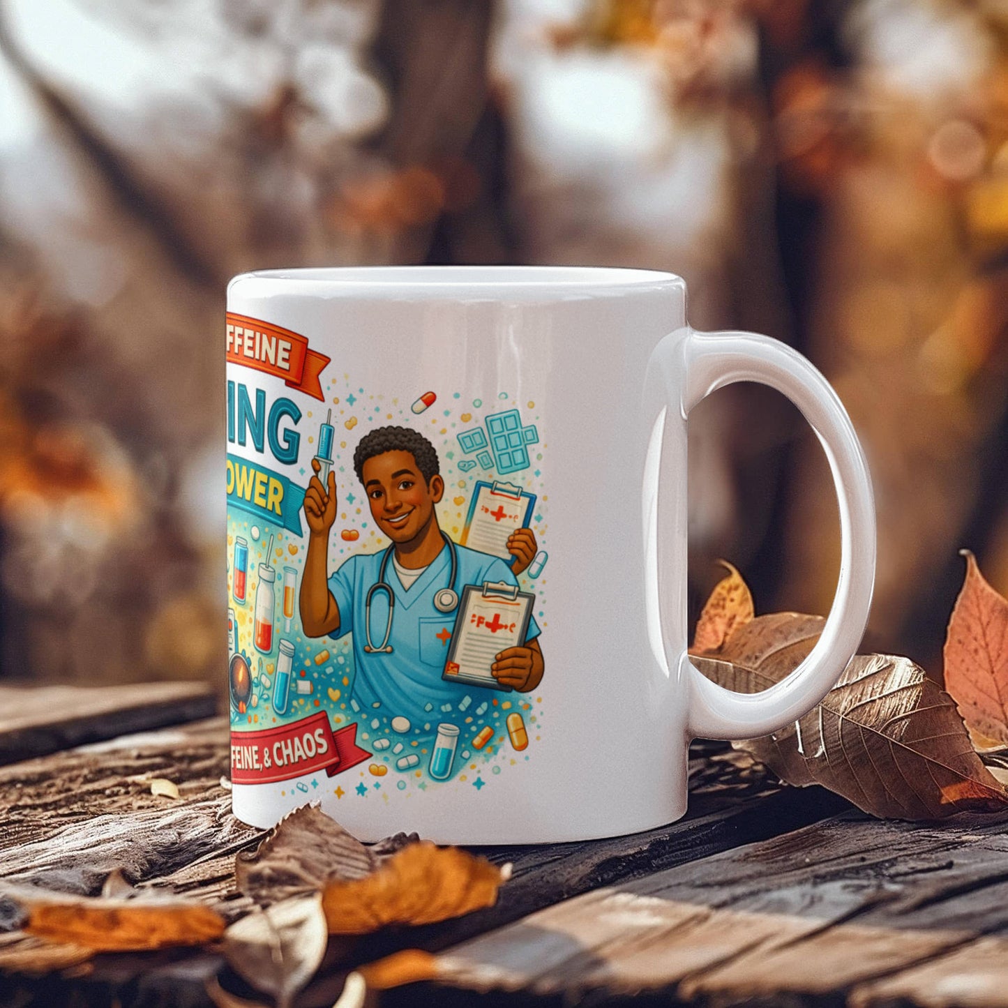 Nurse Superpower Mug – Funny Nurse Coffee Mug for White Ceramic