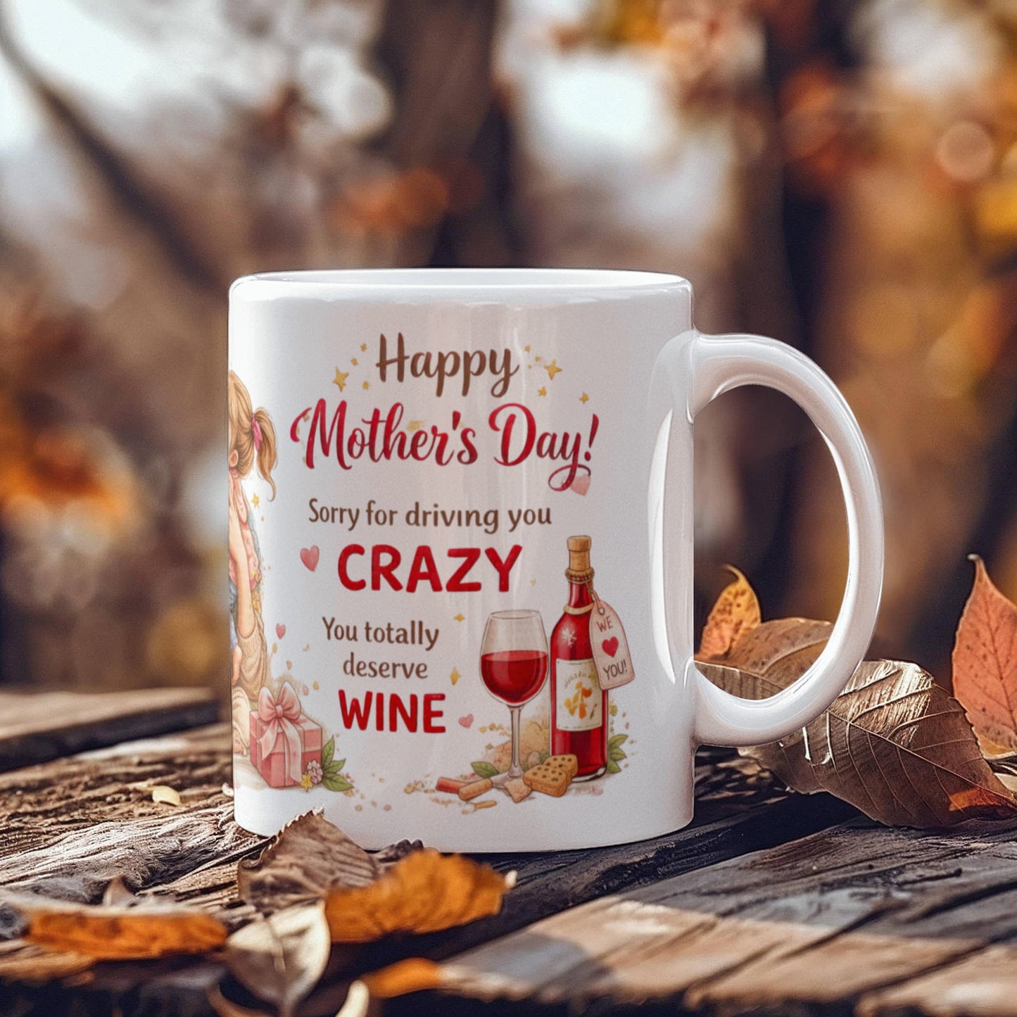 Mother's Day Mug " Sorry For Driving You Crazy" Mothers Day Gift Mug
