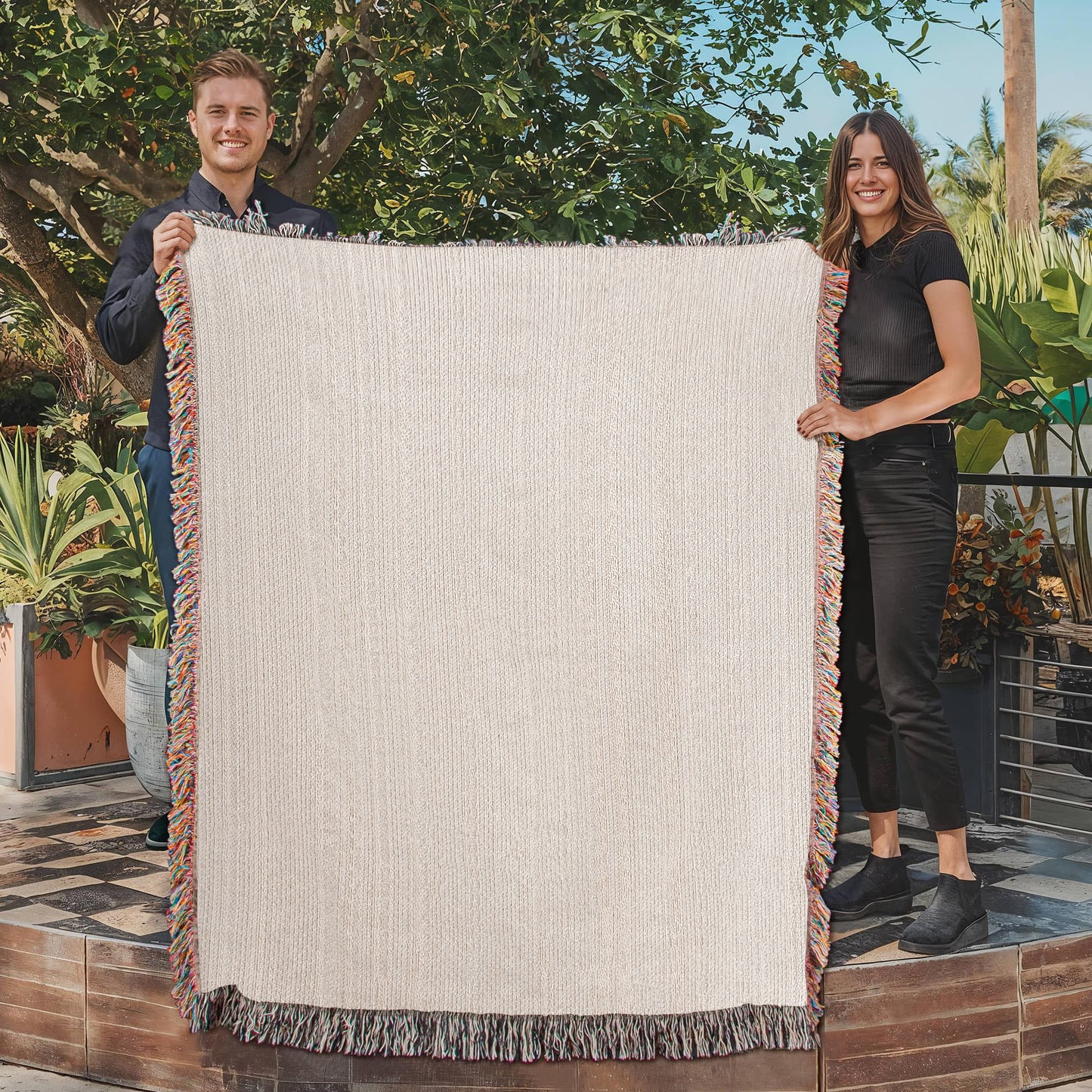 To My Dearest Mom Wooden Blanket – Luxury Mother's Day Gift for Mom